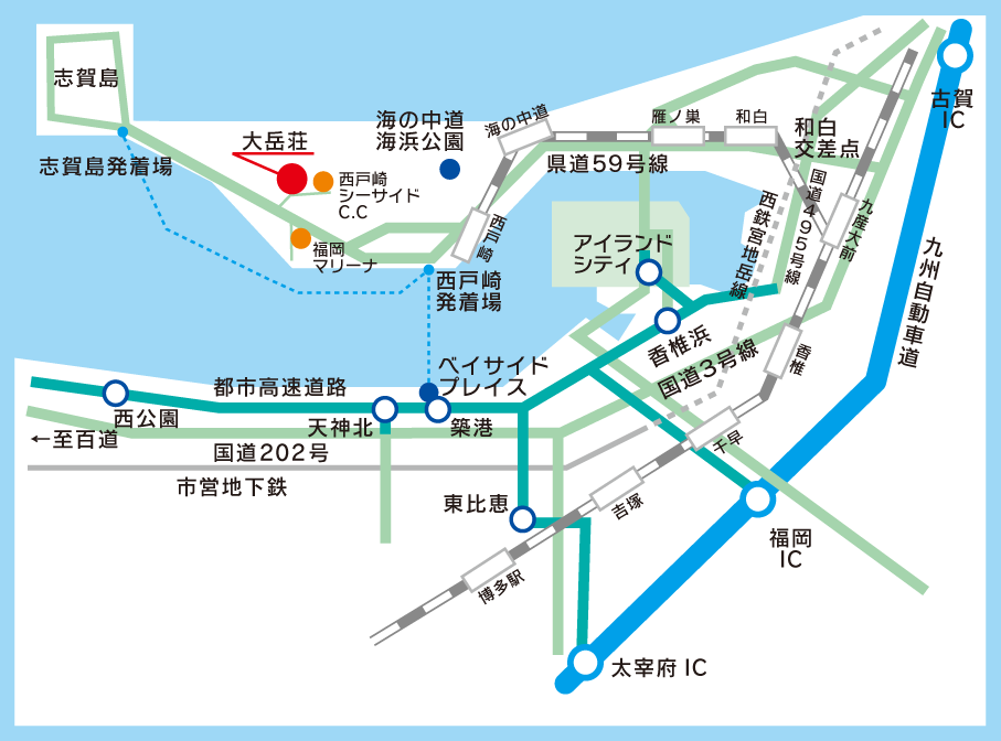 大岳荘地図